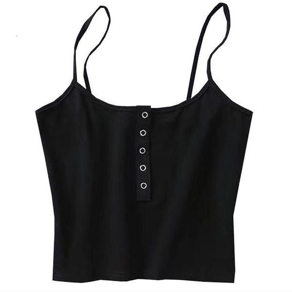 

new knitted camis for women crop sleeveless spaghetti strap female vest camisole summer female camis short, White