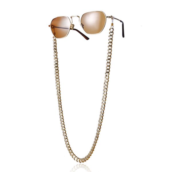 

personalized geometric tassel accessories: punk cool glasses chain, Silver