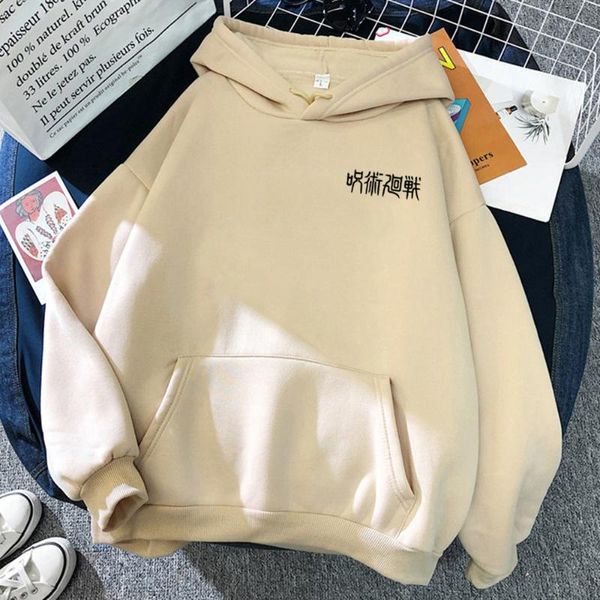 Erkek Hoodies Tişörtü Anime Hjue Kaisen Mektup Baskılı Erkek Kadın Grafik Kazaklar Harajuku Streetwear Erkek Kız Giyim