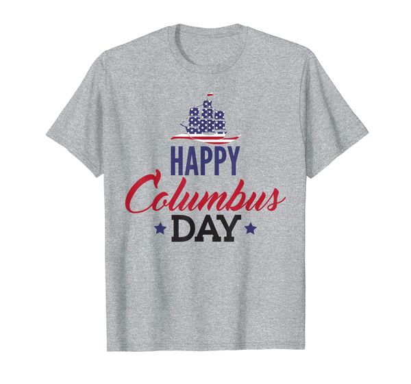 

columbus day tee marine gift and ship t-shirt, White;black