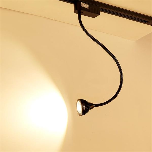 

track lights 2pcs 5/7w led light 360 degree rotation flexible spotlight clothing store bar background commercial