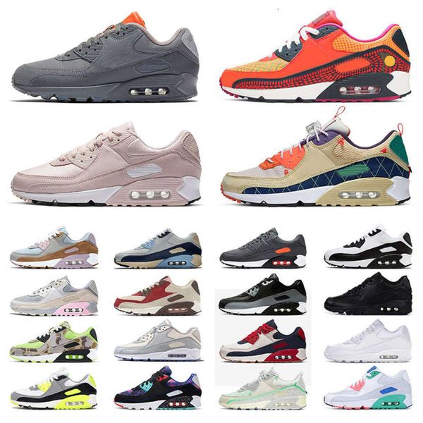 

classic 90 men's women's athletic running shoes big size us 12 sports sneakers day of the glasgow cool grey pink all black white g