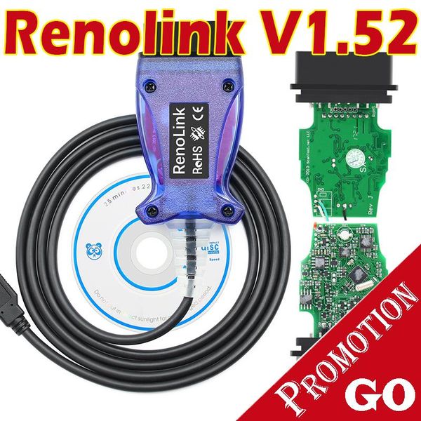 

diagnostic tools renolink v1.52 for ecu programmer french eprom read/write resetting airbag reset ecm uch programming key
