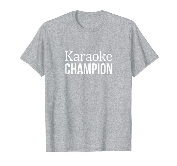 

karaoke champion - t-shirt, White;black