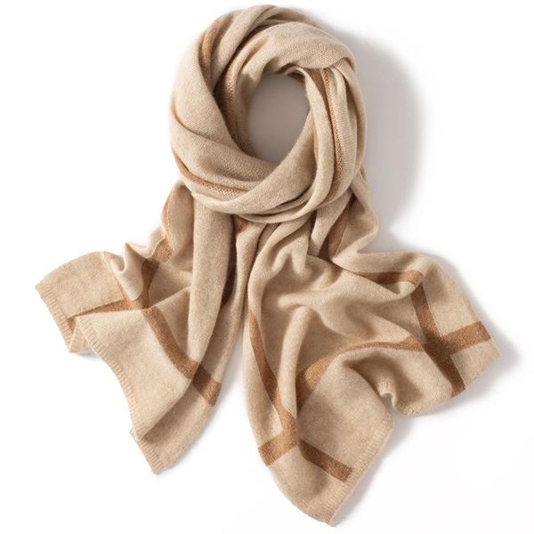 

scarves cashmere scarf women's warm shawl fashion accessories in autumn and winter pure, Blue;gray