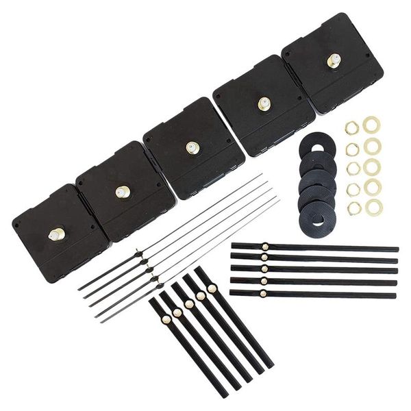 

repair tools & kits 5 set of bulk quartz clock parts with replacement movement and hands motor kit suitable for family diy