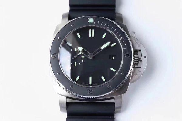

vs pam389 v2 version orologio di lusso p9000 movement watches 47mm titanium ceramic bezel mens watch, Slivery;brown