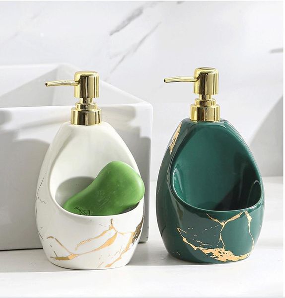

liquid soap dispenser marble texture ceramics hand sanitizer bottle detergent for kitchen bathroom accessories ceramic lotion
