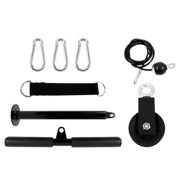 

1 set home cable pulley system professional sport equipment muscle training tool, White;red