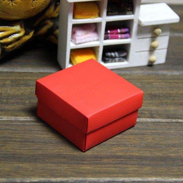 

gift wrap 50pcs colorful small square paper box with lid blank color folding for candy cookie jewelry cardboard craft boxes