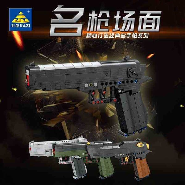 

kaizhi building block 88001-04 military series desert eagle pistol assembly model