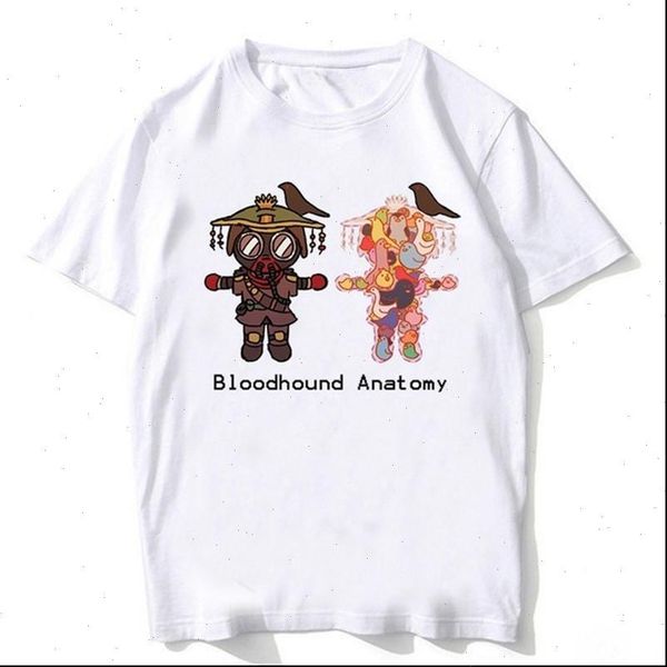 

g bloodhoud anatomy anime printed women t shirt summer plus size cool streetwear graphic tees female tee short sleeve, White