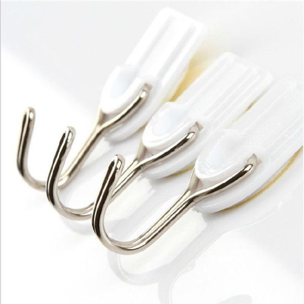 

hooks & rails 6pcs wall sticky hook strong adhesive door racks suction cup accessories towel holder storage for kitchen bathroom