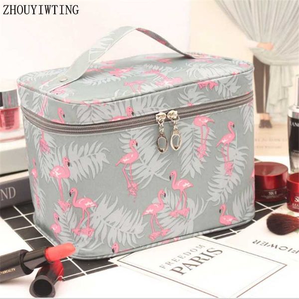

travel waterproof portable women makeup bag high capacity toiletries organizer storage cosmetic cases zipper wash beauty pouch