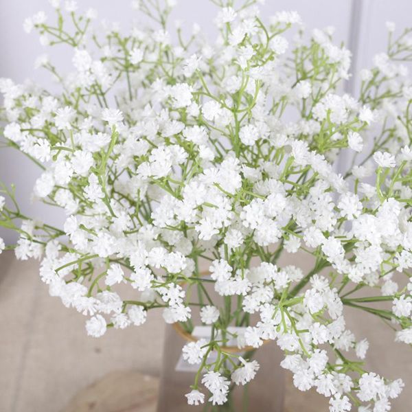 

decorative flowers & wreaths 1pc artificial baby's breath flower gypsophila plastic fake plant for wedding home el party decoration ind