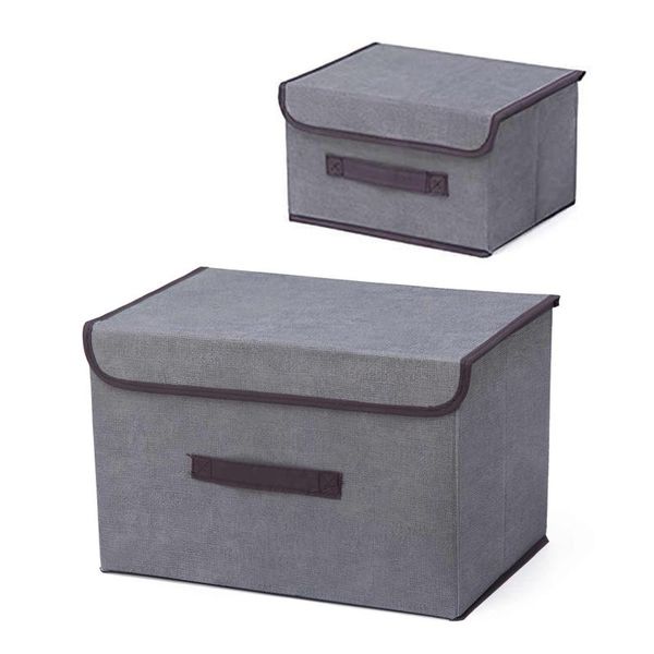 

storage bags large cube non-woven folding box for toys organizers fabric bins with lid home bedroom closet office