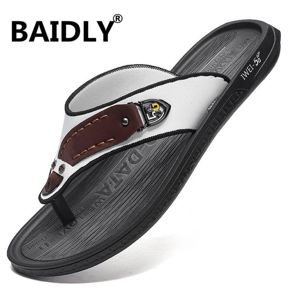 

slippers flip flops men summer lightweight comfortable house fashion beach casual shoes zapatillas hombre, Black