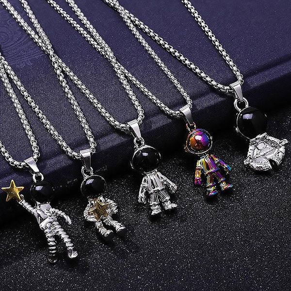 

pendant necklaces punk hip-hop couple pairing men women student paired clavicle chains girls jewelry accessories girlfriend gift, Silver