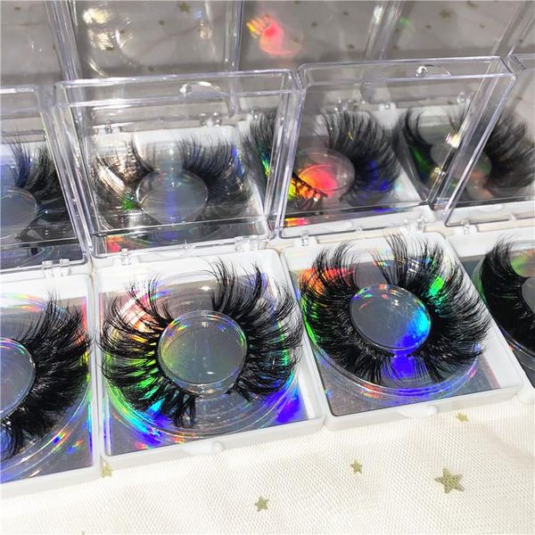 

false eyelashes real mink eyelash strip lashes thick fake makeup beauty handmade 100% glitter packing