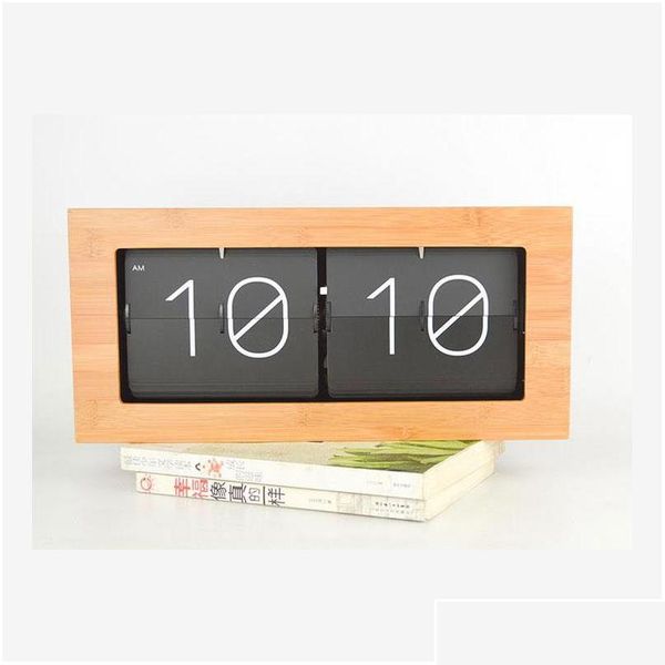 

wholesale-bamboo bell matically clock table clock creative living room wall clock retro minimalist moder jllwzp soif
