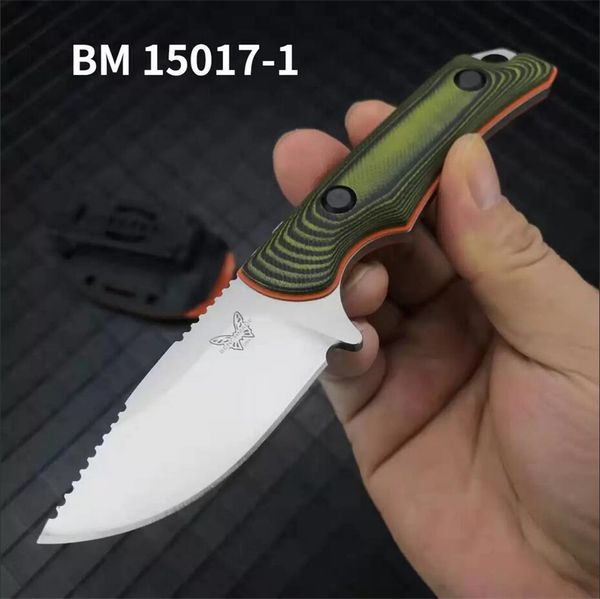 

benchmade 15017/15017-1 hidden canyon hunter fixed blade knife 2.79" s30v drop point green g10 handles outdoor camping hiking travel fi