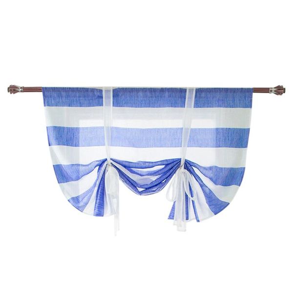 

exquisite roman curtains transparent dyeing pull-up sunshade pure tulle material bedroom living room kitchen window decoration