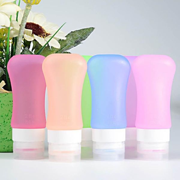 

shampoo bottle silicone portable 1pc multi-color travel accessories soap dispenser cosmetics container 37/60/89ml