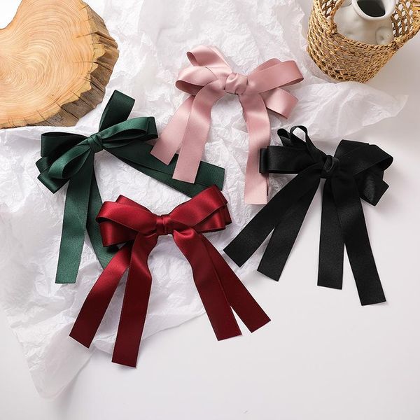 

hair accessories women bow ties clips satin butterfly hairpin girl for ladies bowknot hairpins
