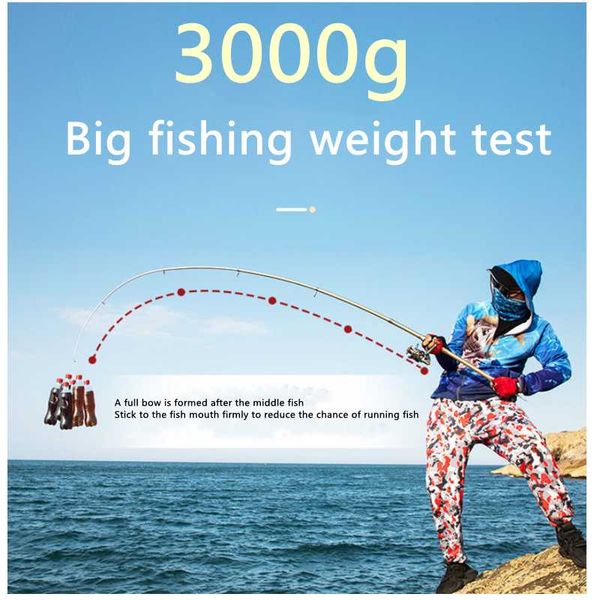 

boat fishing rods carbon 2.1-3.6m multifunction rod portable travel spinning pole tackle