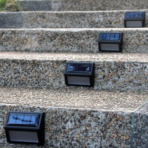 

solar lamps 6 led outdoor light wall mounted waterproof lamp pir motion sensor panel garden lights