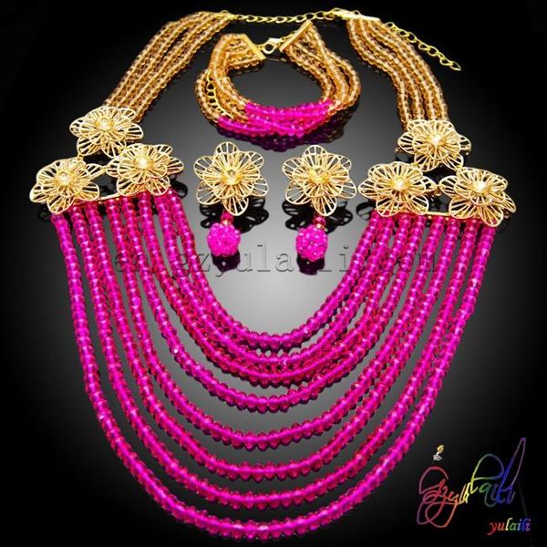 

earrings & necklace yulaili pageantry jewelry set accesories, Silver