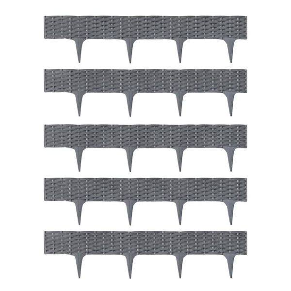 

fencing, trellis & gates 5pcs flower fence-path garden plant border edging lawn imitation picket fence decor grounding