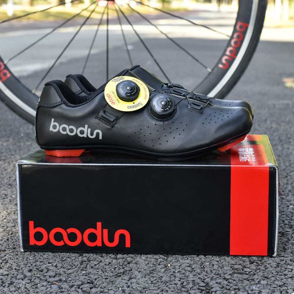 

boodun burton's 20-year nylon outsole road riding shoes night reflective leather lock