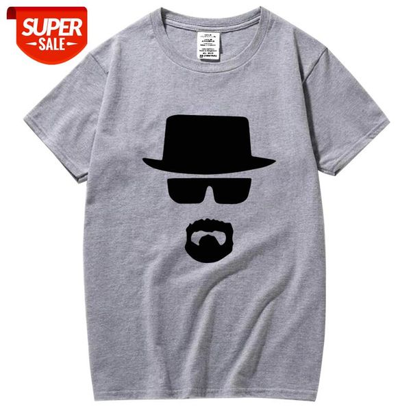 

xin yi men fashion casual short sleeve 100% cotton loose heisenberg printedtshirt summer mens tshirt cool men tshirt #wt8r, White;black