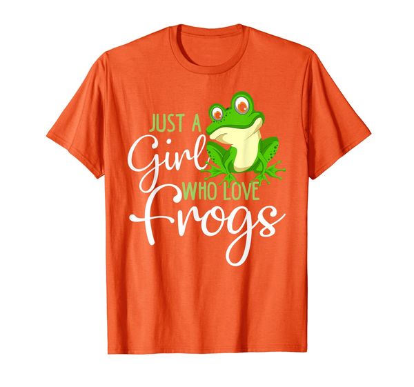 

just a girl who loves frogs gift for women and girls t-shirt, White;black
