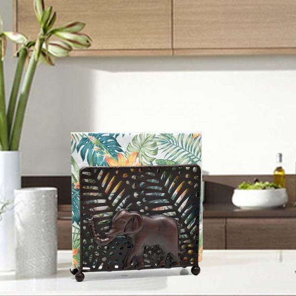 

toilet paper holders american wrought iron cartoon elephant towel rack holder vertical napkin clip kitchen table restaurant