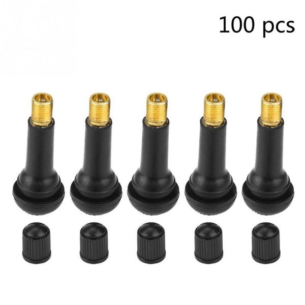 

motorcycle wheels & tires 100 pcs car universal replacement snap in tire tyre valve stem auto tubeless wheel stems tools motor
