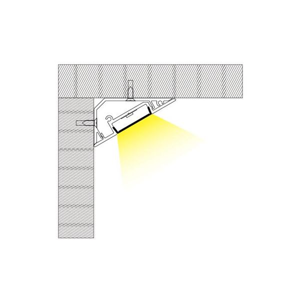 

corner led strip light profile for indoor decoration and cabinet light