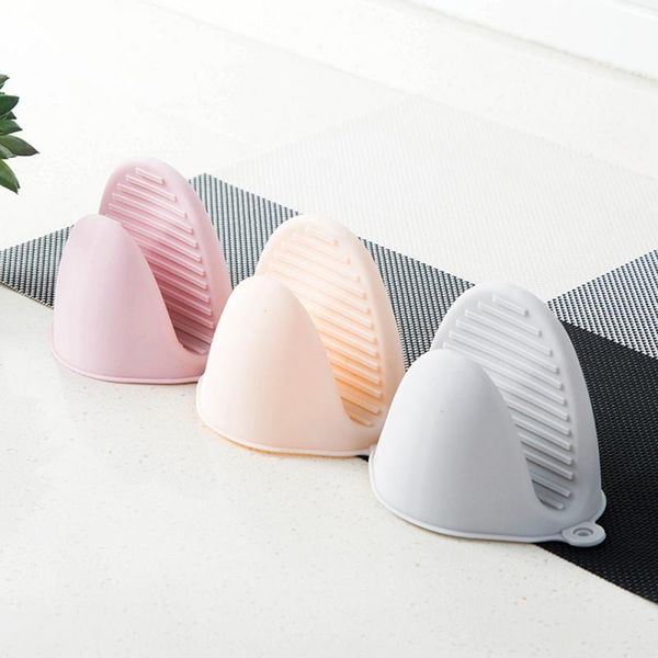 

oven mitts silicone an-ti gloves heat insulated finger cooking microwave non-slip gripper pot holder kitchen baking tools