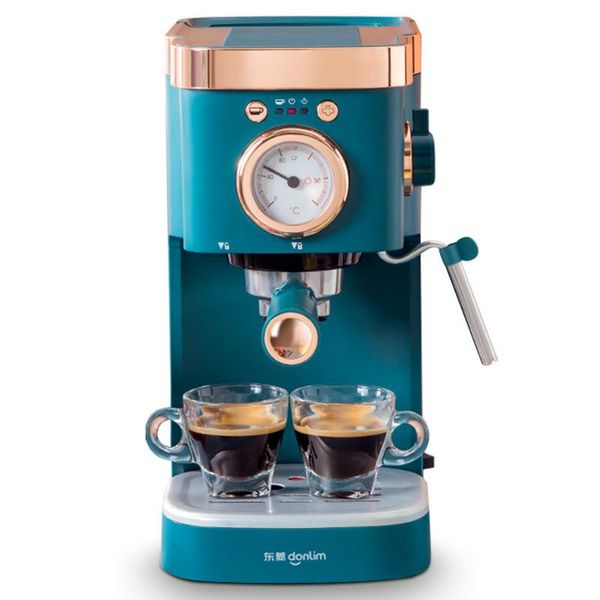 

donlim espresso 20bar coffee machine semi automatic cafe powder cappuccino electric coffee maker dl-kf5400 220v