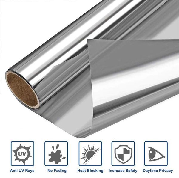 

window stickers privacy film mirror tint one way,heat control anti uv stained glass coverings self-adhesive door