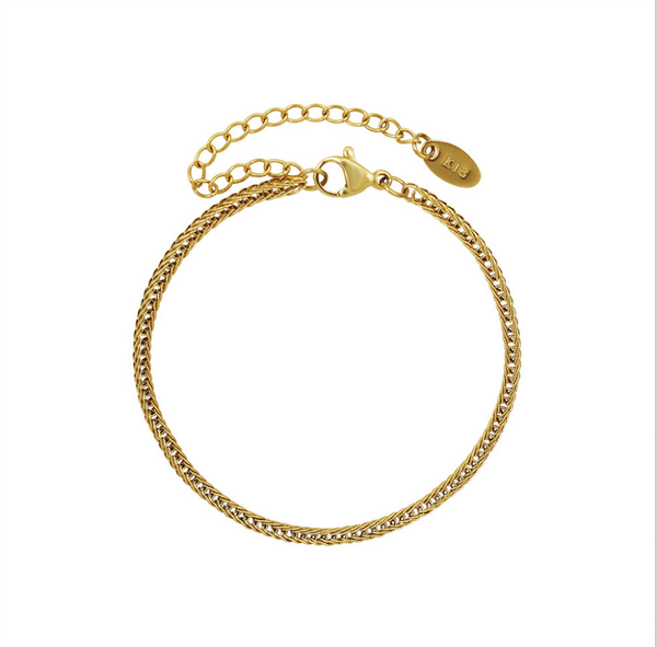 

charm bracelets 2021 brand stainless steel hollow design chain bracelet jewelry women bangle for love gift party wholesale, Golden;silver