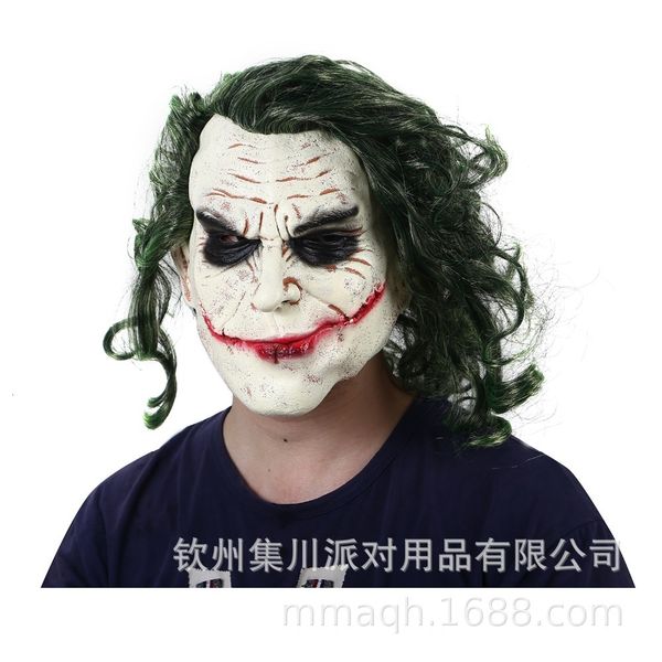 

halloween dark knight clown mask horror batman jack joker latex prop