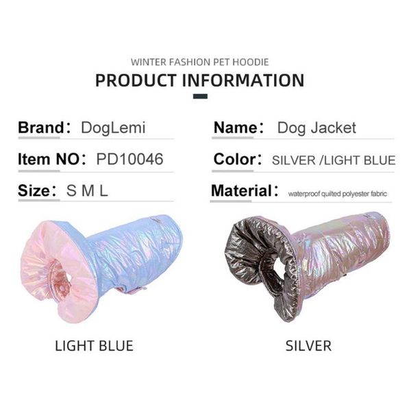 

dog apparel reversible coat cat doggie puppy down jacket hoodie pet clothes warm clothing for small dogs winter