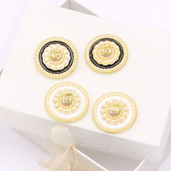 

small fragrance earrings simple temperament artificial enamel colored glaze earrings exquisite geometry small pearl earrings accessories bla, Golden