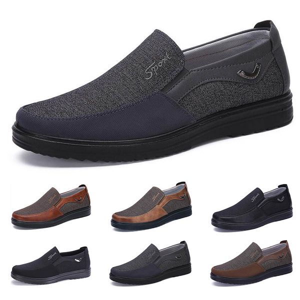 scarpe da uomo in stile business moda bassa comode scarpe da uomo morbide traspiranti nero marrone scuro blu scuro pantaloni da uomo casual per la festa 38-44