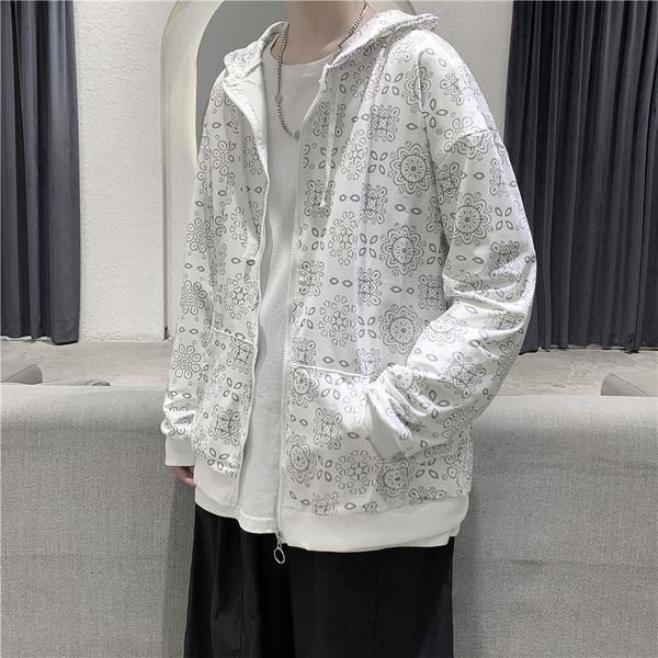 

spring and autumn ins net red casual coat men's trendy hip hop student printed loose korean jacket, Black;brown