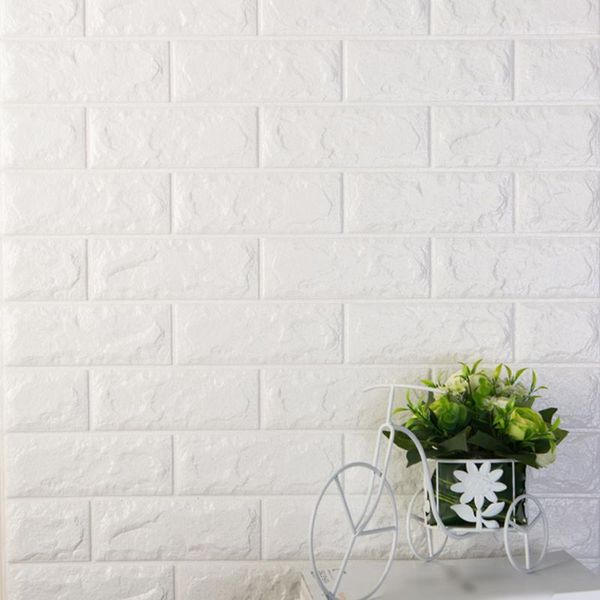 

wall stickers pe foam 3d brick pattern self adhesive anti-collision water-resistant moistureproof wallpaper home decor