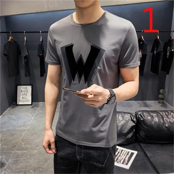 

2021 new men's round neck hollow breathable knitted short-sleeved t-shirt summer thin ice silk half-sleeved shirt g8e2, White;black