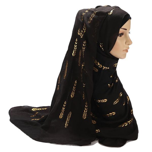 

scarves wheat gilded cotton scarf manufacturer's goods in stock thin women's long fashion shawl headscarf woman hijab women, Blue;gray